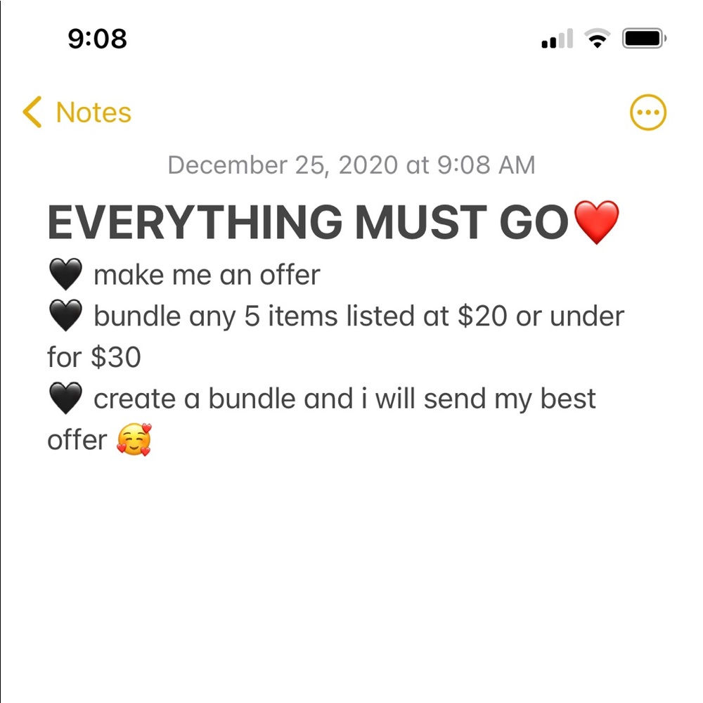 EVERYTHING MUST GO ❤️ OFFERS WELCOME ❤️❤️❤️